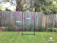Black Arch Backdrop Stand Frame for Hire - Premium Backdrop from PartyPax - Just $50.00! Shop now at PartyPax
