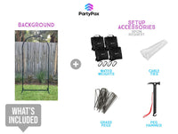 Black Arch Backdrop Stand Frame for Hire - Premium Backdrop from PartyPax - Just $50.00! Shop now at PartyPax