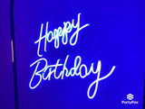 Happy Birthday Colour Changing Neon Sign for Hire - Premium Neon Signs from PartyPax - Just $120.00! Shop now at PartyPax