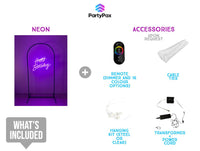 Happy Birthday Colour Changing Neon Sign for Hire - Premium Neon Signs from PartyPax - Just $120.00! Shop now at PartyPax