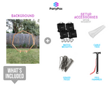 Timber Heptagon Backdrop For Hire - Premium Backdrop from PartyPax - Just $200.00! Shop now at PartyPax