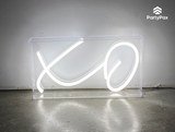 XO Neon Sign for Hire - Premium Neon Signs from PartyPax - Just $100.00! Shop now at PartyPax
